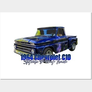 1964 Chevrolet C10 Stepside Pickup Truck Posters and Art